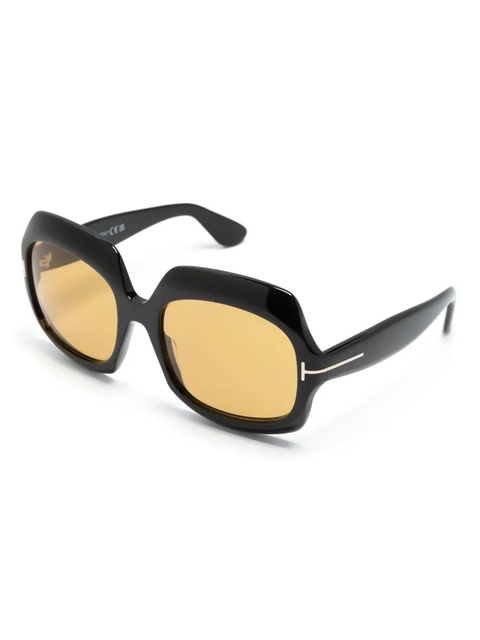 TOM FORD Eyewear Ren oversize-frame sunglasses - Black - zdjęcie produktu nr 2