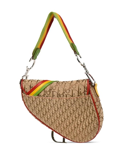 Christian Dior Pre-Owned 2004 Rasta Oblique Saddle shoulder bag - Neutrals - zdjęcie produktu nr 2