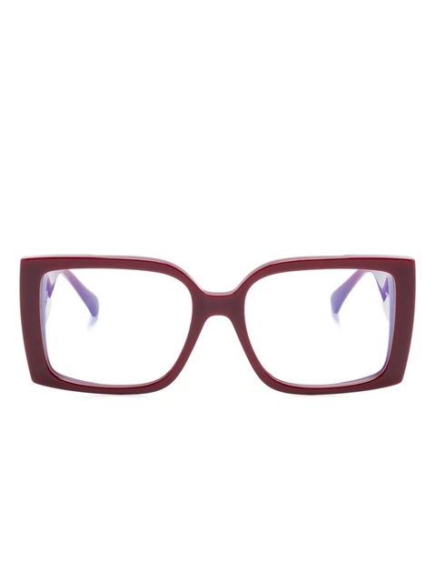 Max Mara Eyewear square-frame glasses - Red - zdjęcie produktu nr 2