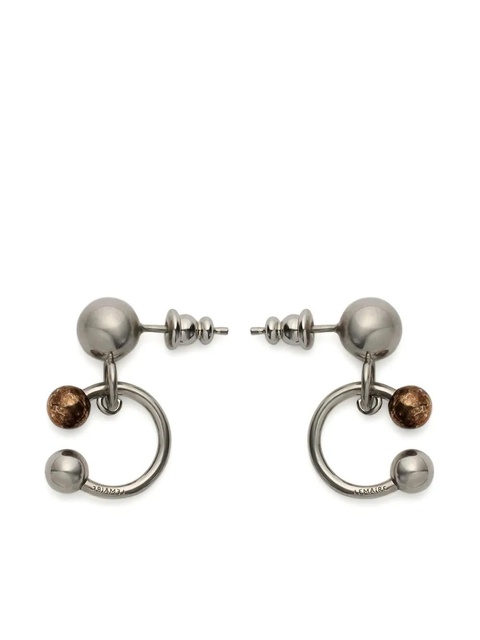 LEMAIRE Rattle brass earrings - Silver - zdjęcie produktu nr 1