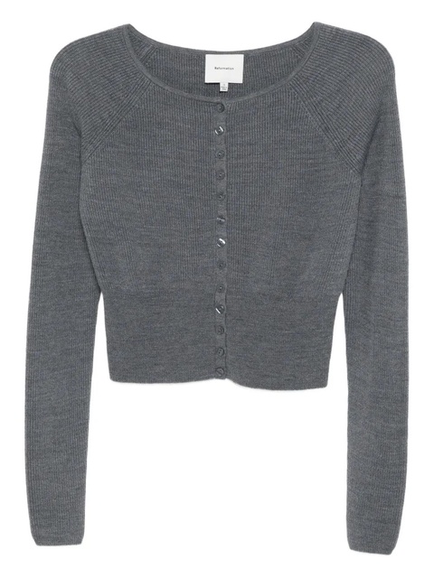 Reformation Merino cardigan - Grey - zdjęcie produktu nr 2