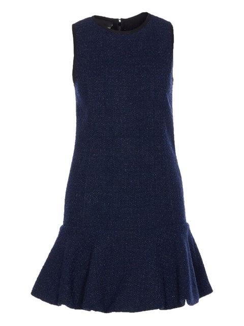 PINKO metallic-effect pleated dress - Blue - zdjęcie produktu nr 1