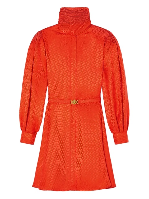 Versace geometric-pattern belted dress - Red - zdjęcie produktu nr 1