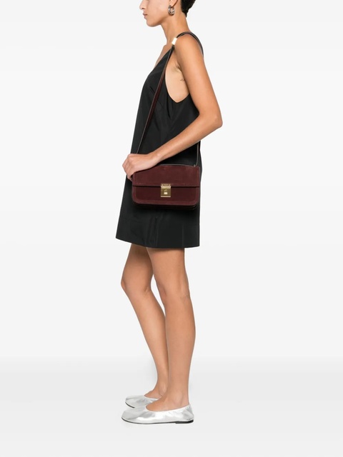 DeMellier Paris suede cross body bag - Red - zdjęcie produktu nr 1