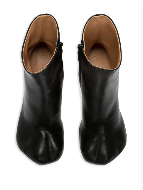 JW Anderson Paw leather ankle boots - Black - zdjęcie produktu nr 2