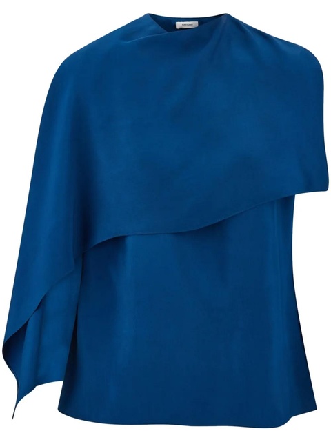 Ferragamo cape-design blouse - Blue - zdjęcie produktu nr 1