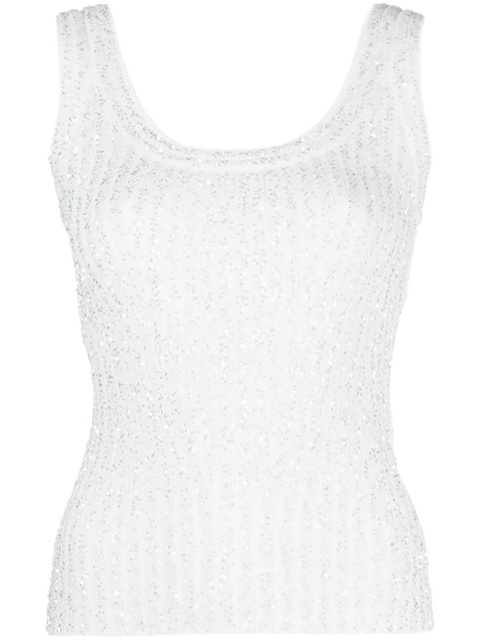 Missoni sequin-embellished ribbed top - White - zdjęcie produktu nr 1