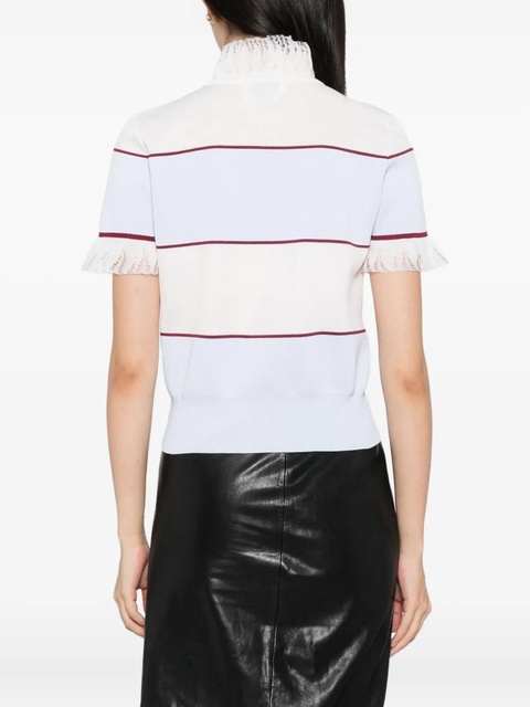 Alexander McQueen striped top - Neutrals - zdjęcie produktu nr 2
