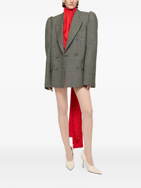 Acne Studios houndstooth double-breasted blazer - Black - zdjęcie produktu nr 2