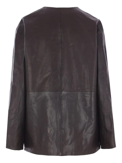 Róhe Rohe leather jacket - Brown - zdjęcie produktu nr 2