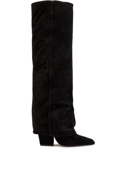 Paris Texas 100mm Jane suede boots - Black - zdjęcie produktu nr 1