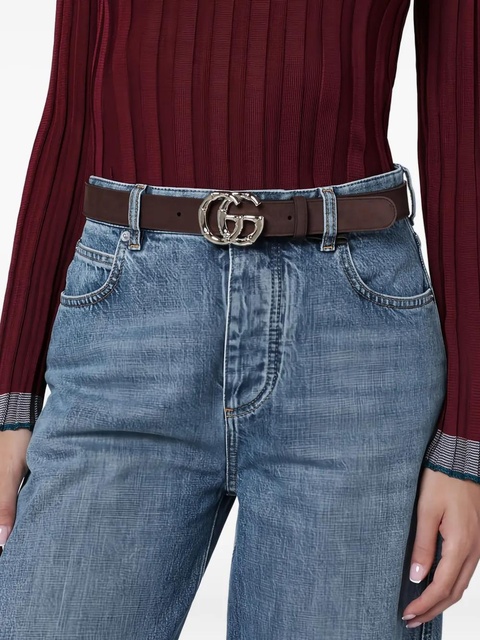 Gucci GG Marmont leather belt - Brown - zdjęcie produktu nr 1