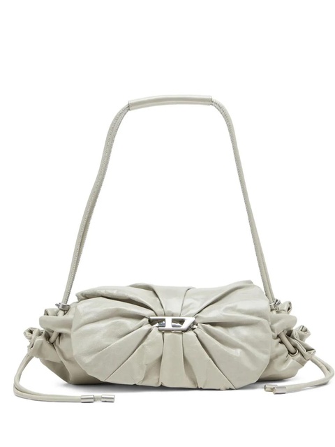 Diesel Scrunch-D leather shoulder bag - White - zdjęcie produktu nr 1