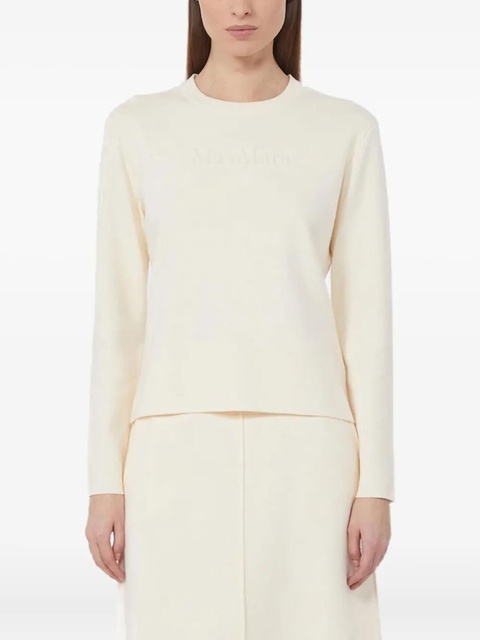 Max Mara logo-embossed sweater - Neutrals - zdjęcie produktu nr 2