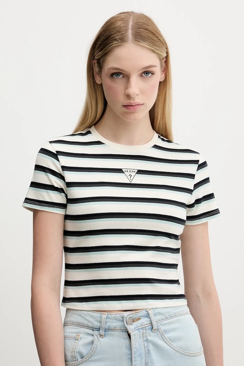 Guess Originals t-shirt damski kolor beżowy W5GI57 J1314 - zdjęcie produktu nr 1
