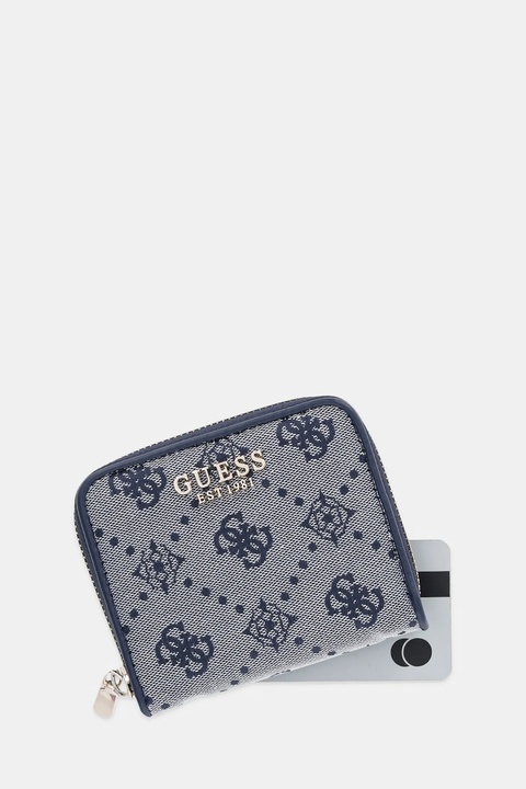 Guess portfel NEDA damski kolor niebieski SWJP96 54137 - zdjęcie produktu nr 1