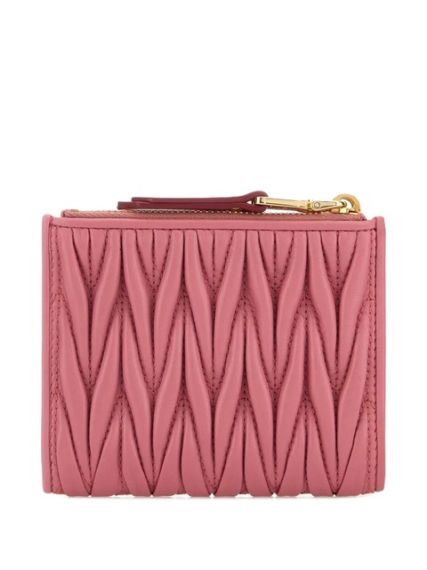 Miu Miu small Matelassé leather wallet - Pink - zdjęcie produktu nr 2