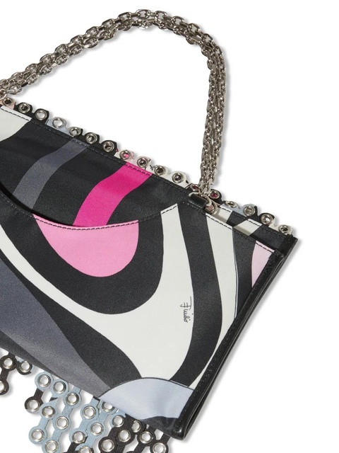 PUCCI Marmo-print folded shoulder bag - Black - zdjęcie produktu nr 2