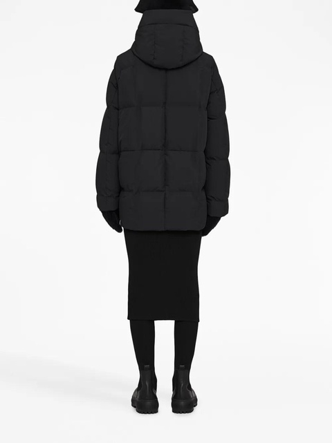 Jil Sander hooded quilted down jacket - Black - zdjęcie produktu nr 2
