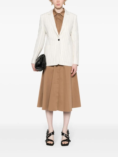Max Mara single-breasted pinstriped blazer - Neutrals - zdjęcie produktu nr 1