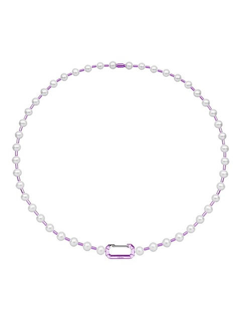 EÉRA 18K white gold Vita pearl necklace - Purple - zdjęcie produktu nr 1