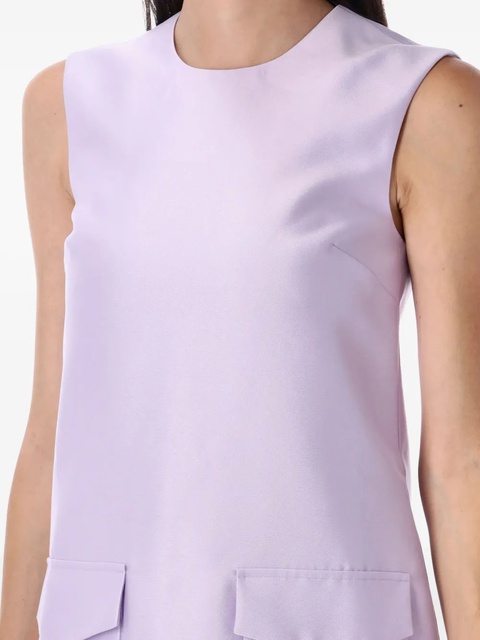 Self-Portrait pocket-buckle dress - Purple - zdjęcie produktu nr 2