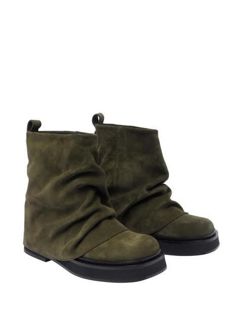 The Attico logo-plaque boots - Green - zdjęcie produktu nr 2