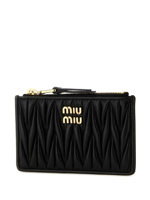 Miu Miu leather cardholder - Black - zdjęcie produktu nr 2