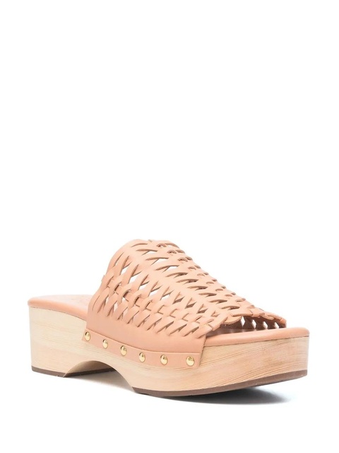 Ancient Greek Sandals woven leather clogs - Neutrals - zdjęcie produktu nr 2