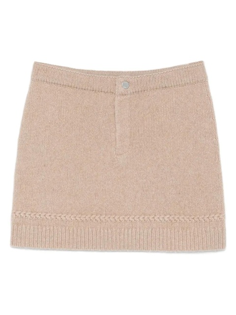 Guest In Residence knitted mini skirt - Neutrals - zdjęcie produktu nr 1