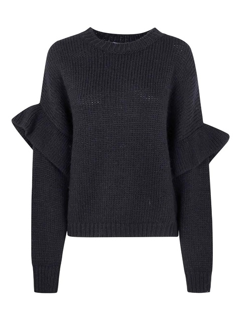 Essentiel Antwerp ruffled-sleeve sweater - Black - zdjęcie produktu nr 1