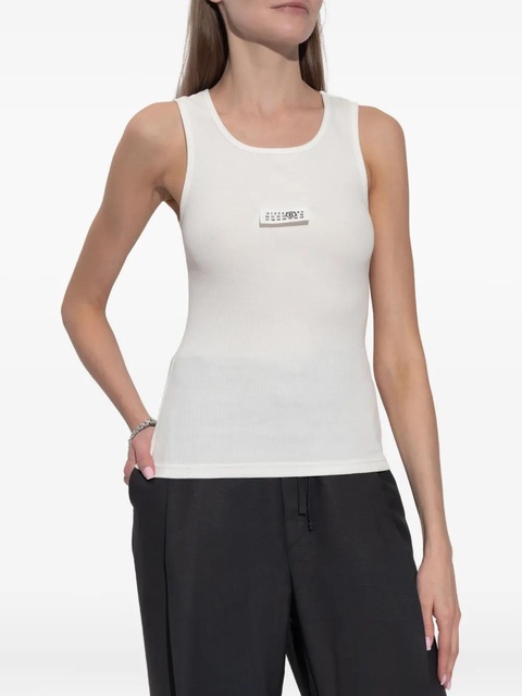 MM6 Maison Margiela cotton tank top - White - zdjęcie produktu nr 2