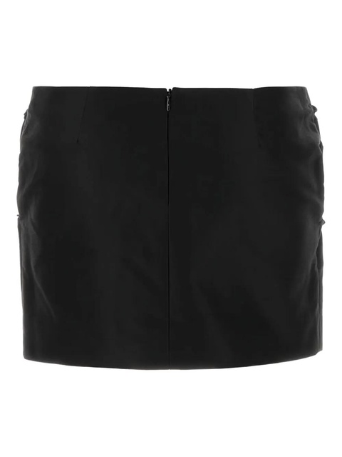 Magda Butrym rose-detail mini skirt - Black - zdjęcie produktu nr 1