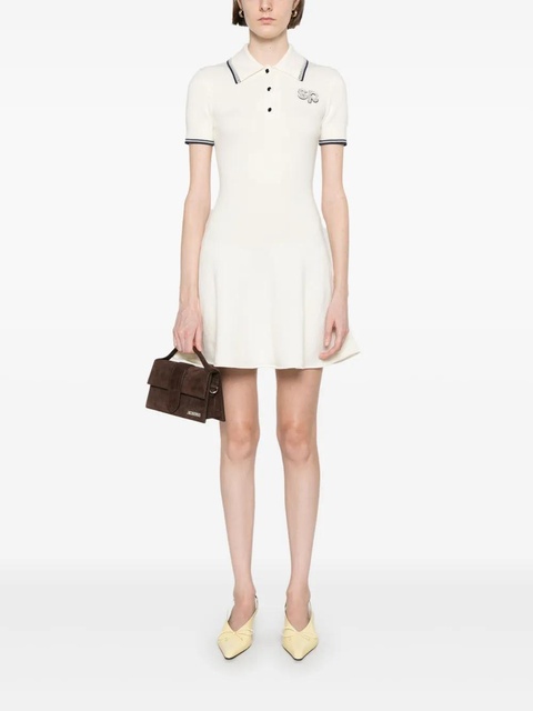 Self-Portrait knitted mini dress - Neutrals - zdjęcie produktu nr 2