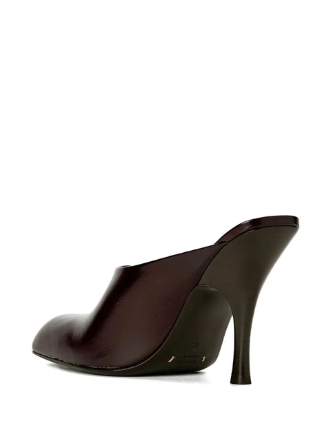 KHAITE leather heeled mules - Brown - zdjęcie produktu nr 2