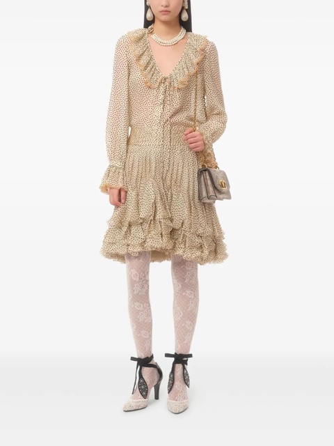 Valentino Garavani Plusdepois-print georgette shirt - Neutrals - zdjęcie produktu nr 2