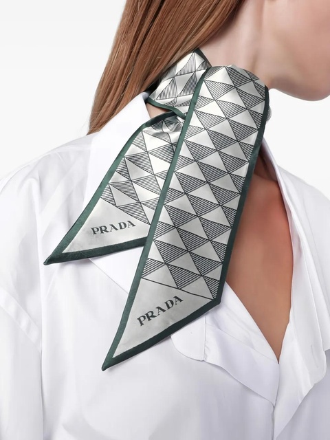 Prada silk foulard - Green - zdjęcie produktu nr 2