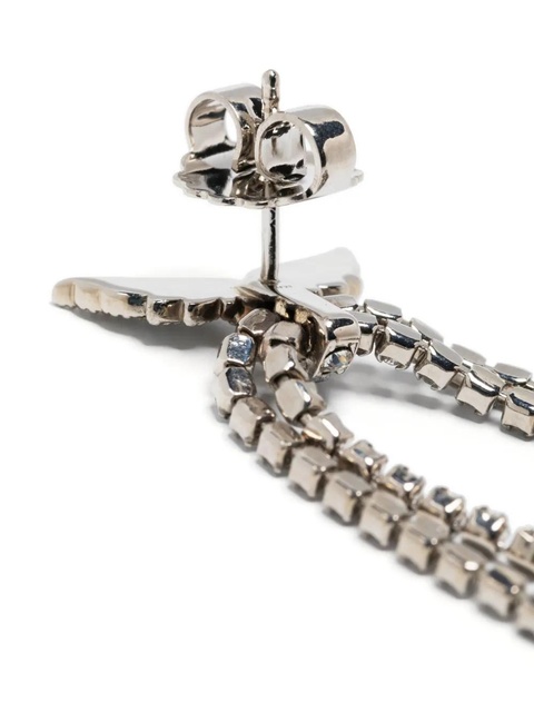 Zadig&Voltaire crystal-embellished drop earrings - Silver - zdjęcie produktu nr 2