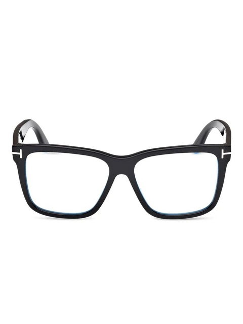 TOM FORD Eyewear square-frame clip-on glasses - Black - zdjęcie produktu nr 1