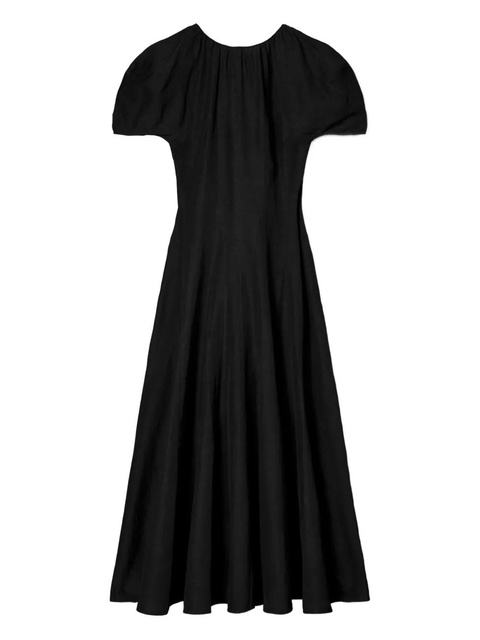 Tory Burch puff-sleeve A-line maxi dress - Black - zdjęcie produktu nr 1