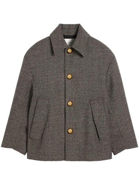 AMI Paris belt-detailed coat - Brown - zdjęcie produktu nr 1