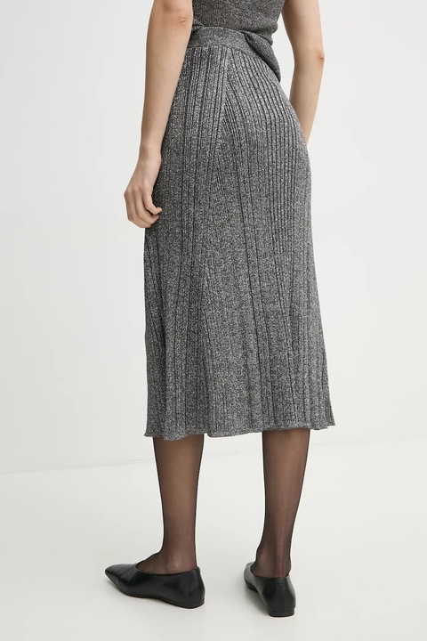 AERON spódnica MOSSY kolor szary midi rozkloszowana SK233562 - zdjęcie produktu nr 2