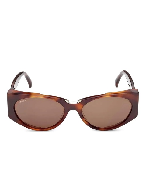 Max Mara Eyewear geometric-frame sunglasses - Brown - zdjęcie produktu nr 1