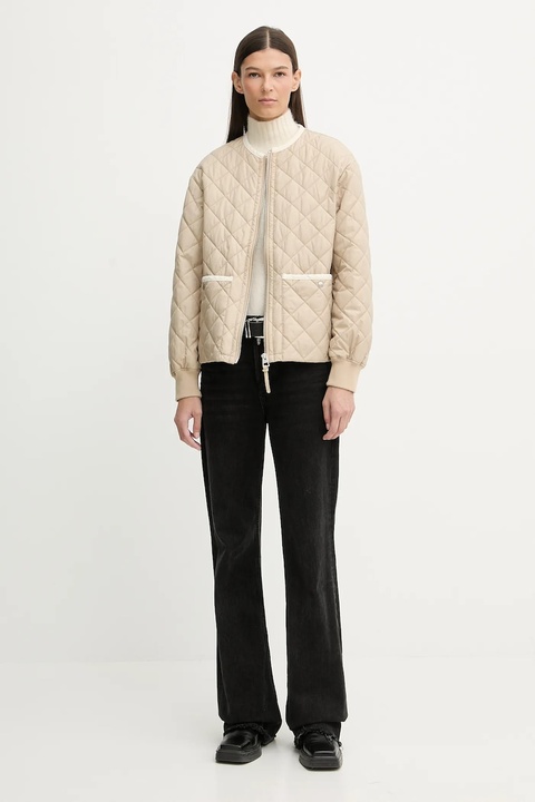 Marc O'Polo kurtka kolor beżowy przejściowa 600111970025 - zdjęcie produktu nr 1