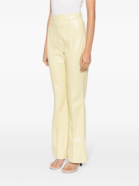 Nanushka Leena faux-leather flared trousers - Yellow - zdjęcie produktu nr 2