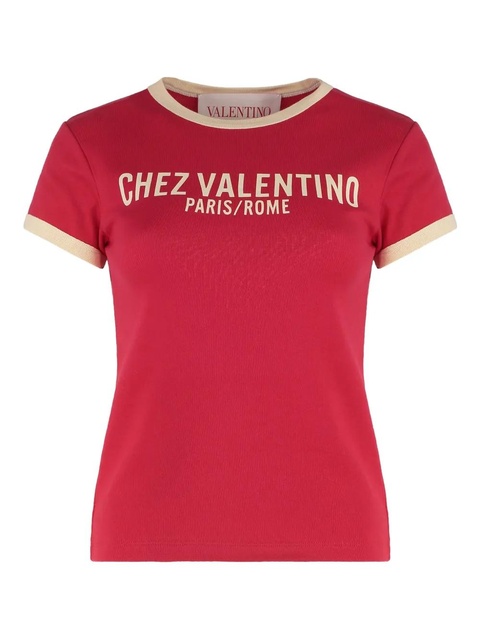 Valentino Garavani Chez-print T-shirt - Red - zdjęcie produktu nr 1