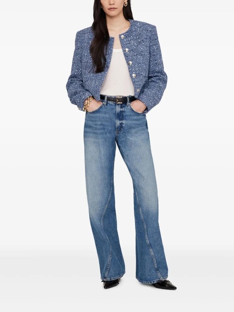 ANINE BING tweed jacket - Blue - zdjęcie produktu nr 2