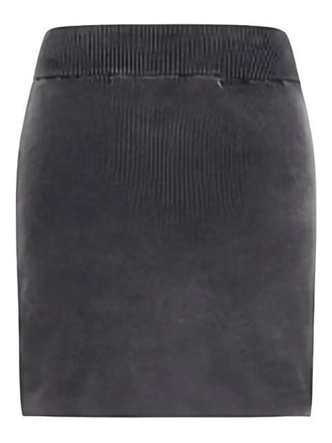 Alexander Wang ribbed logo-embossed skirt - Black - zdjęcie produktu nr 1