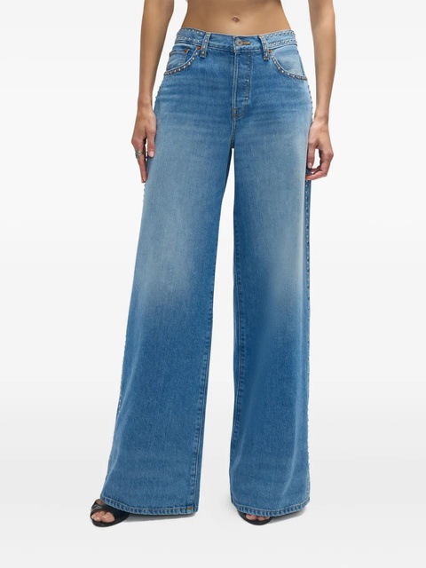 RE/DONE Minerva stud-embellished jeans - Blue - zdjęcie produktu nr 1