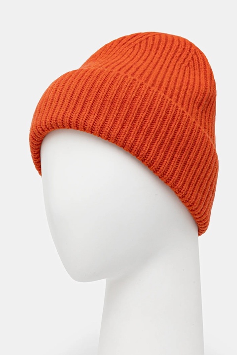 Answear.LAB czapka wełniana kolor pomarańczowy - zdjęcie produktu nr 2